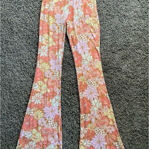 Billabong Floral Bell Bottom Pants
